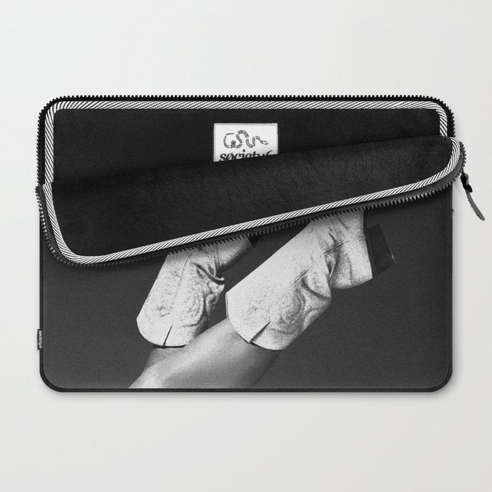 These Boots - Noir / Black & White Laptop Sleeve Gallery Image 2