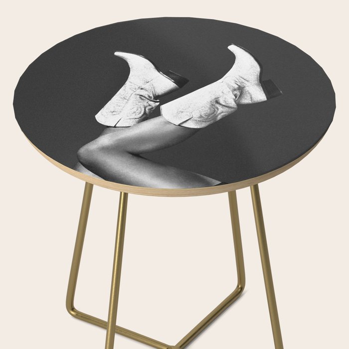 These Boots - Noir / Black & White Side Table Gallery Image 2