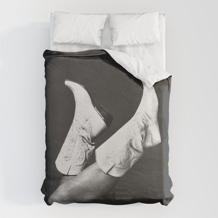 These Boots - Noir / Black & White Duvet Cover Gallery Image 6