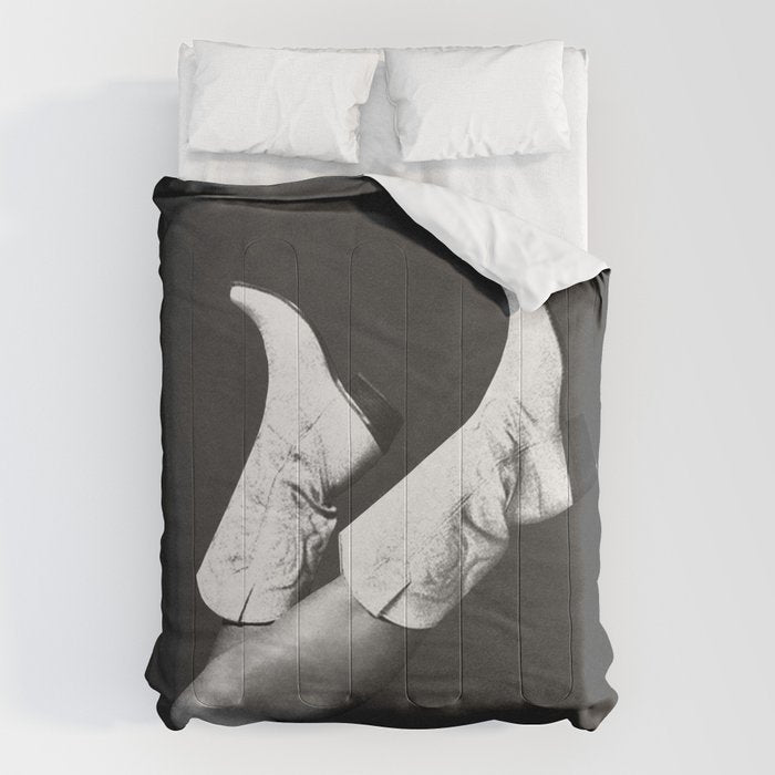 These Boots - Noir / Black & White Comforter Gallery Image 6