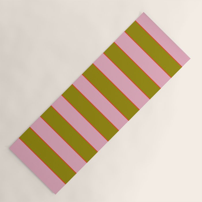 Abstration_GEOMETRIC_RIBBON_STRIPE_LINE_GIFT_LOVE_POP_0930 Yoga Mat Gallery Image 1