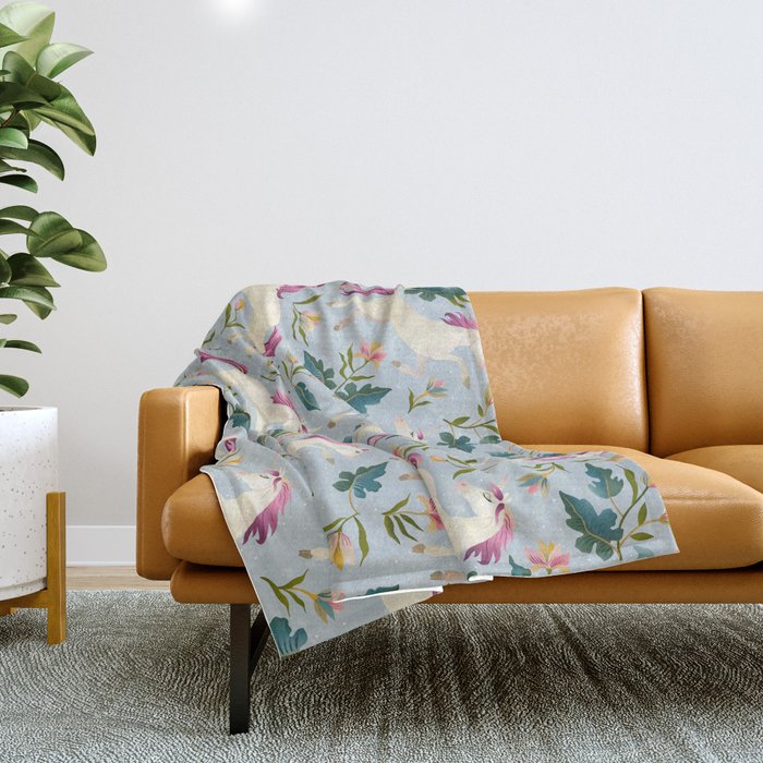 Magical Unicorn Throw Blanket Gallery Image 1