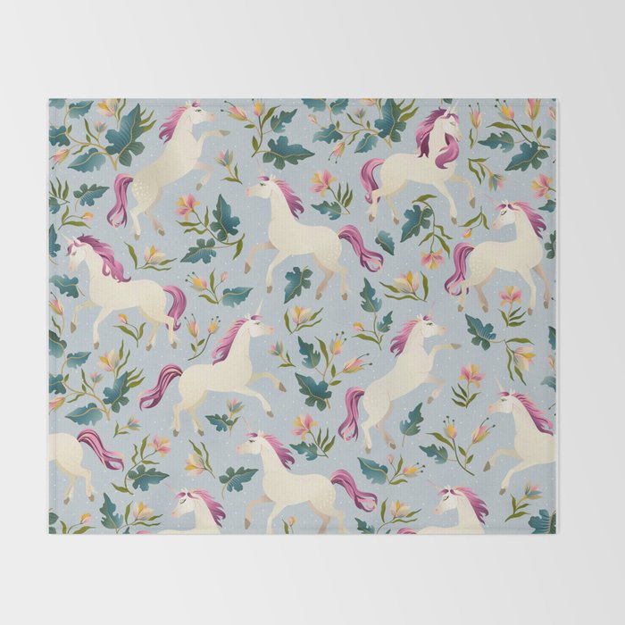 Magical Unicorn Throw Blanket Gallery Image 2
