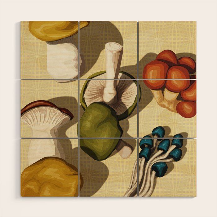 Shroomies Wood Wall Art Gallery Image 1