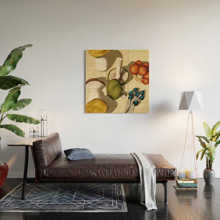Shroomies Wood Wall Art Gallery Image 2