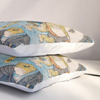 Woodblock Hero Frogs Vintage Illustration  by Utagawa Kuniyoshi Ukiyo-e Style Samurai Sword Kung Fu Pillow Sham Gallery Image 3