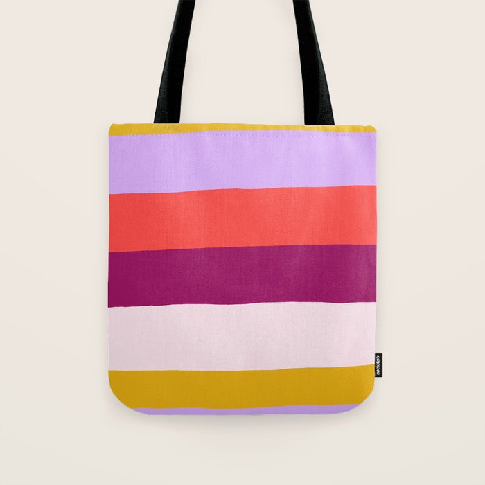 Sunset Stripes Tote Bag Gallery Image 1