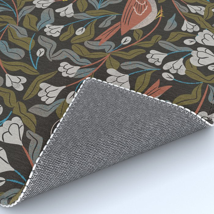 Sparrows And Apple Blossoms Rug Gallery Image 4