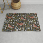 Sparrows And Apple Blossoms Rug Gallery Image 1