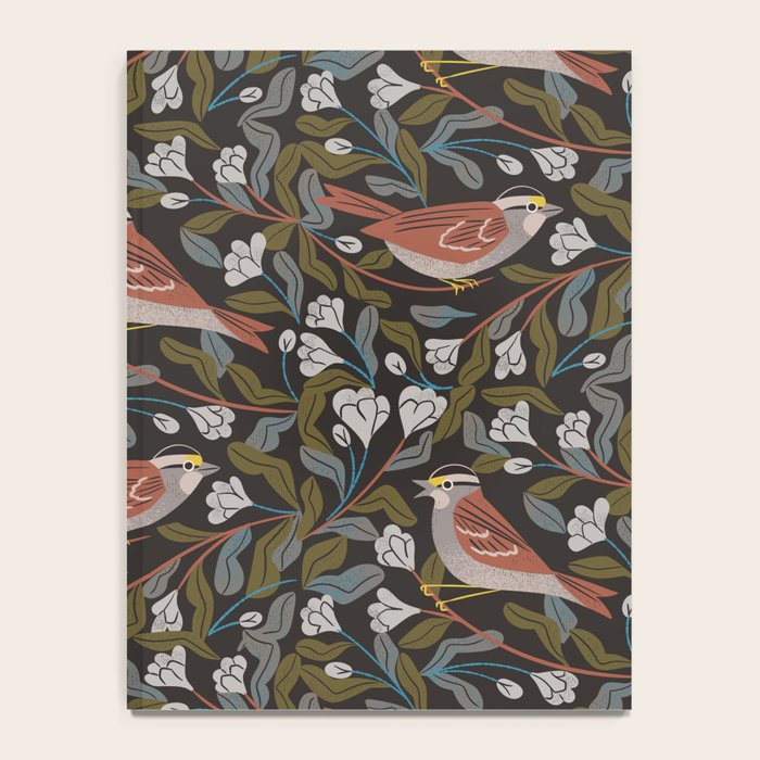 Sparrows And Apple Blossoms Notebook Gallery Image 4