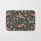 Sparrows And Apple Blossoms Bath Mat Gallery Image 1