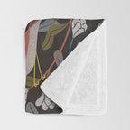 Sparrows And Apple Blossoms Throw Blanket Gallery Image 3