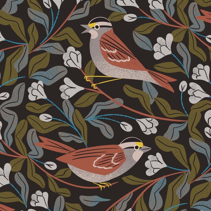 Sparrows And Apple Blossoms Coffee Mug Gallery Image 2