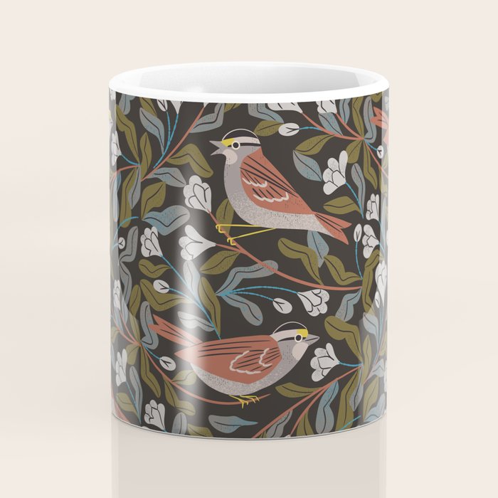 Sparrows And Apple Blossoms Coffee Mug Gallery Image 4