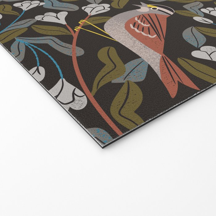 Sparrows And Apple Blossoms Welcome Mat Gallery Image 2