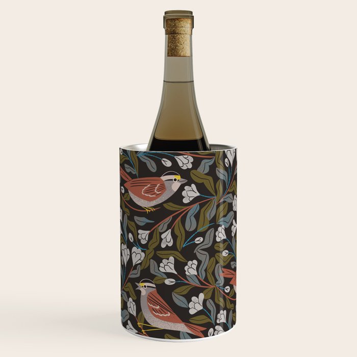 Sparrows And Apple Blossoms Wine Chiller Gallery Image 2