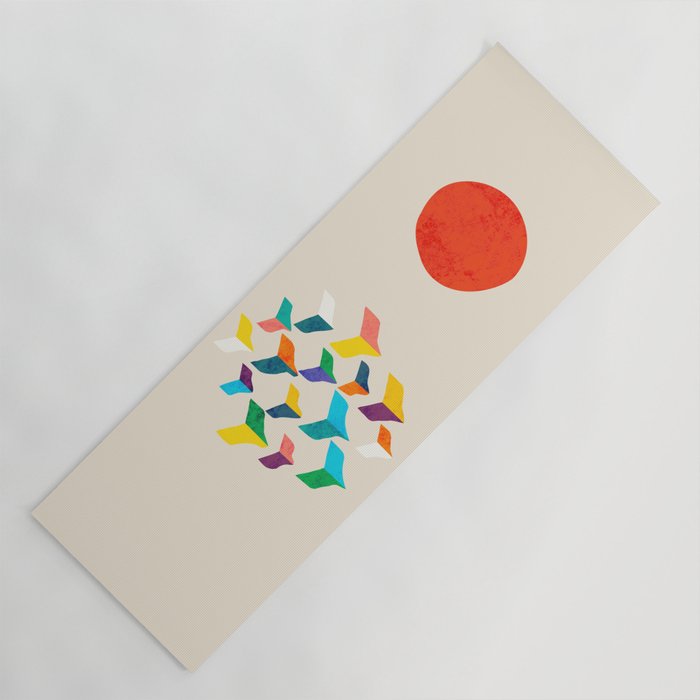 Great Bird Migration Yoga Mat Gallery Image 1