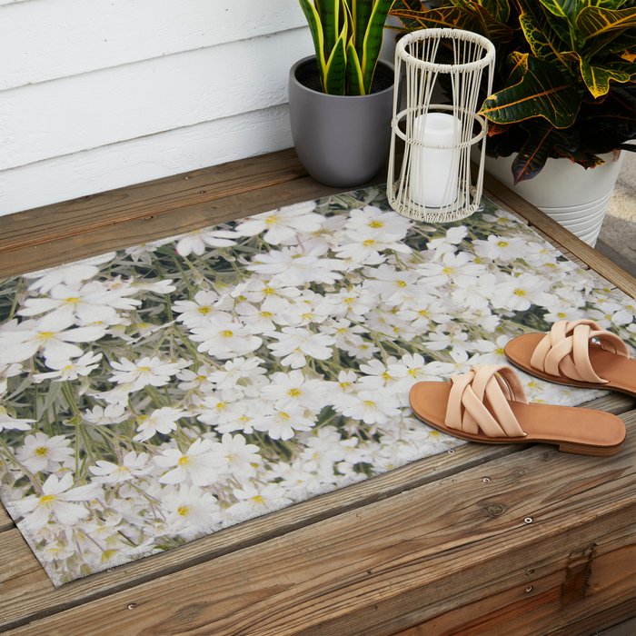 Flower Party Outdoor Rug Gallery Image 2