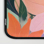 Summer Happy Place, Floral Botanical Nature Painting, Plants Garden Pastel Eclectic, Vintage Flowers Blossom Bohemian Laptop Sleeve Gallery Image 3