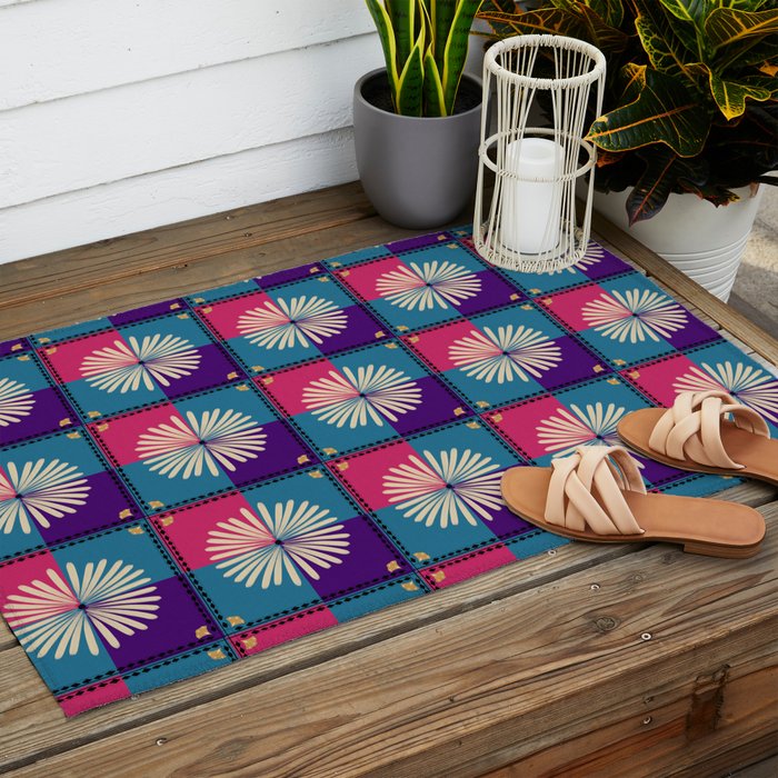 Fire Blossom Outdoor Rug Gallery Image 2