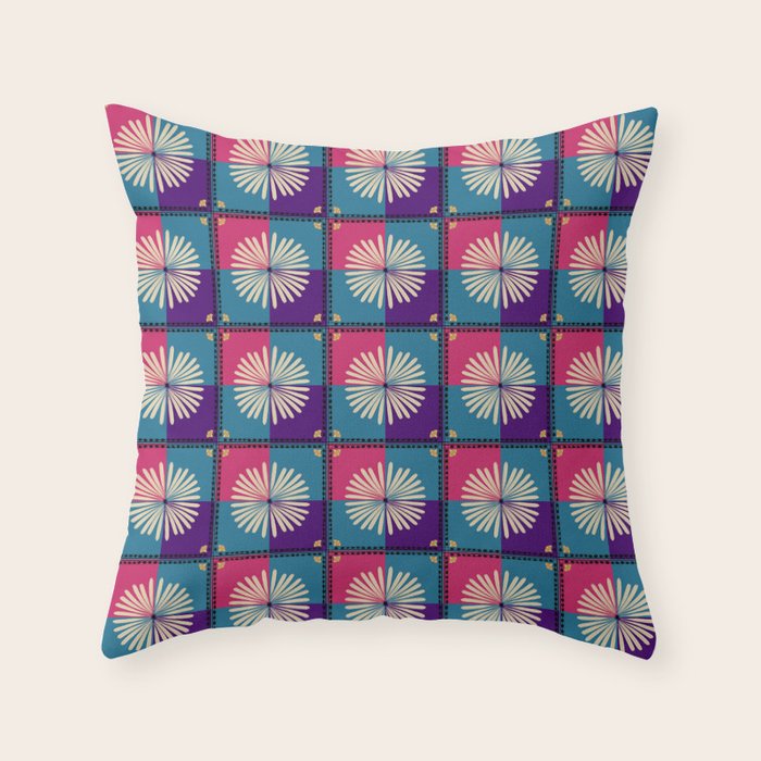Fire Blossom Throw Pillow Gallery Image 1