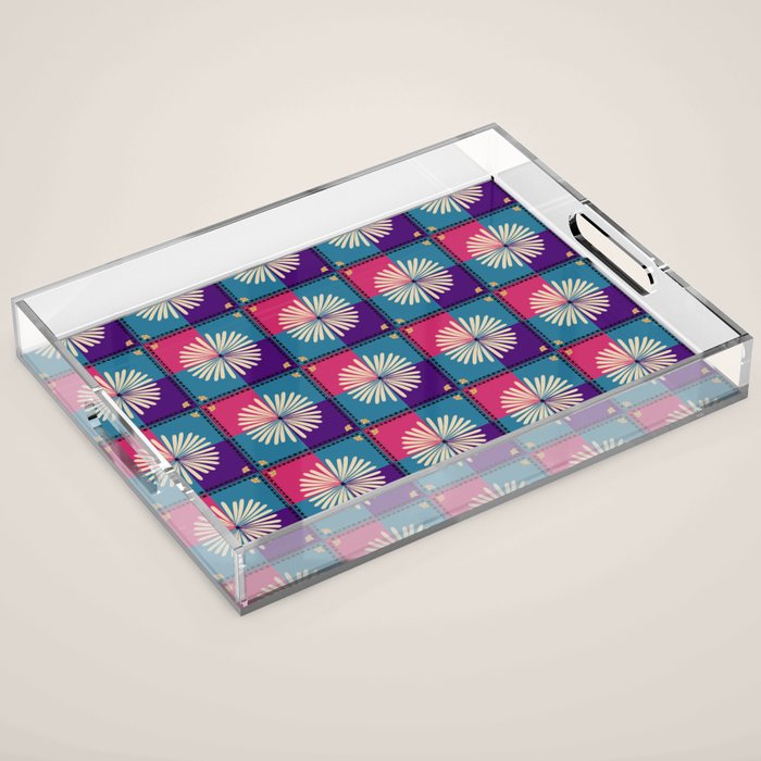 Fire Blossom Acrylic Tray Gallery Image 1