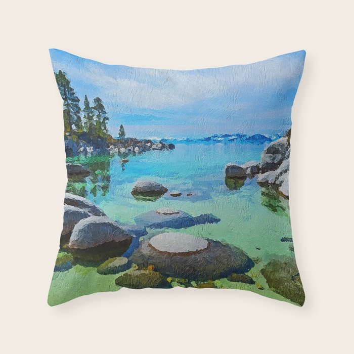 Lake Tahoe Throw Pillow Gallery Image 6
