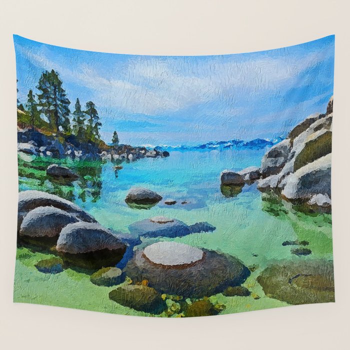 Lake Tahoe Wall Tapestry Gallery Image 4