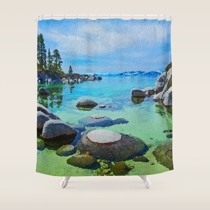 Lake Tahoe Shower Curtain Gallery Image 1