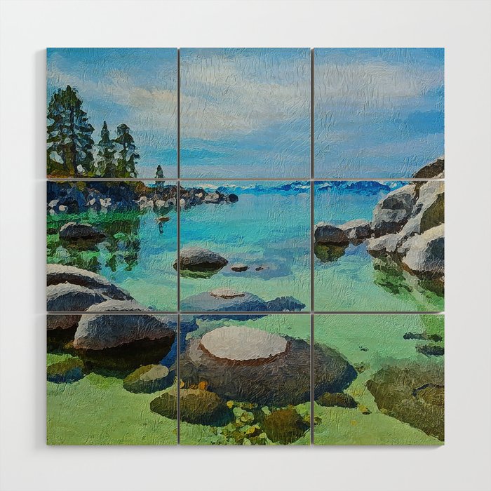 Lake Tahoe Wood Wall Art Gallery Image 1