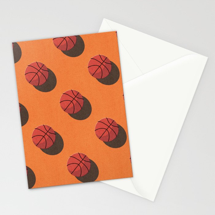 BALLS Basketball - indoor - pattern Stationery Card Gallery Image 2