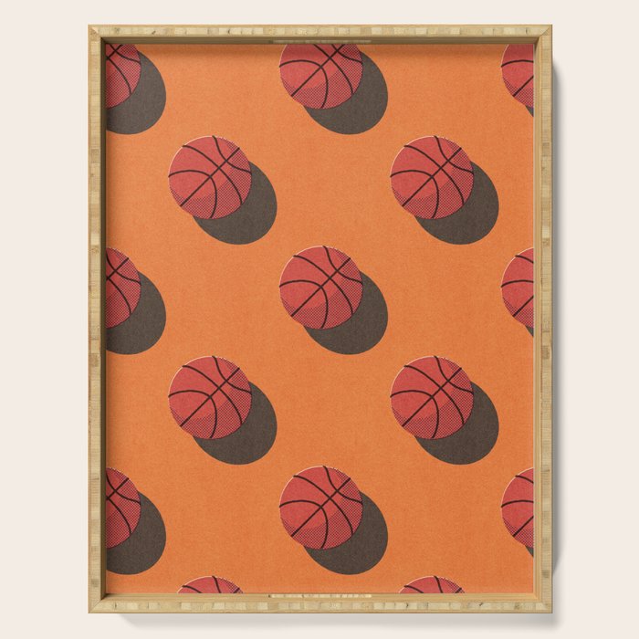 BALLS Basketball - indoor - pattern Serving Tray Gallery Image 1
