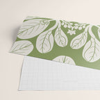 Naupaka Hawaiian quilt pattern in sage and beige Wrapping Paper Gallery Image 2