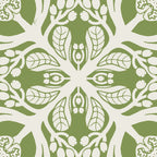 Naupaka Hawaiian quilt pattern in sage and beige Coffee Mug Gallery Image 2