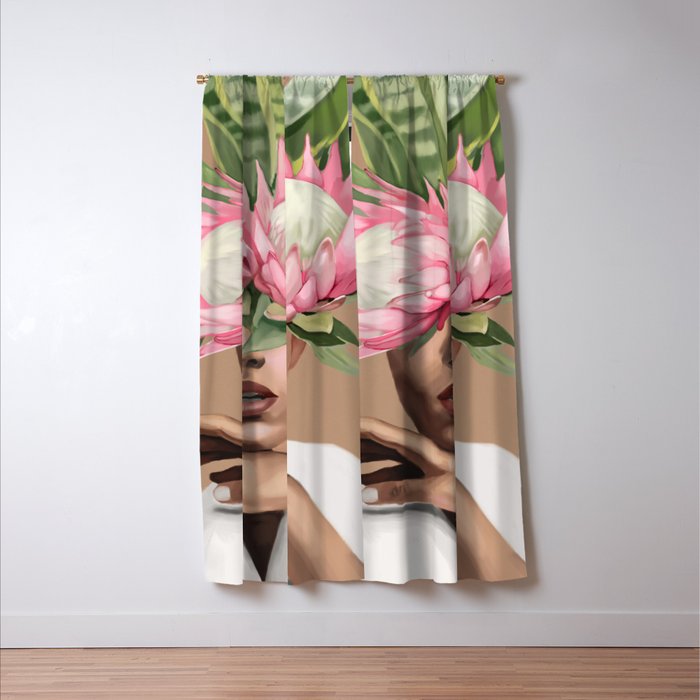 Floral Elegance 1 Window Curtain Gallery Image 3