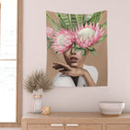 Floral Elegance 1 Wall Tapestry Gallery Image 2