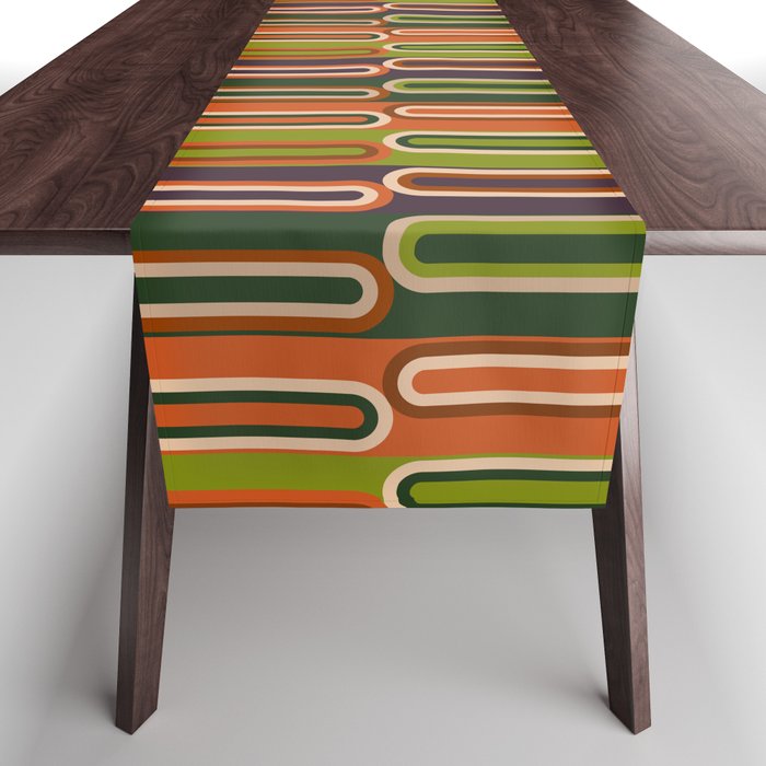Mid Century Modern Geometry Table Runner Gallery Image 1