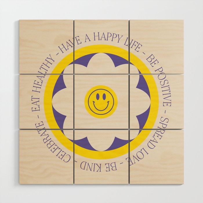 Have a Happy Life Wood Wall Art Gallery Image 1