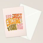 I'm Just Checking Out Your Dog Stationery Card Gallery Image 2