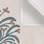 Earthy Modern Vase with Florals Wall Tapestry Gallery Image 3