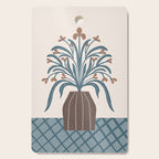Earthy Modern Vase with Florals Cutting Board Gallery Image 1