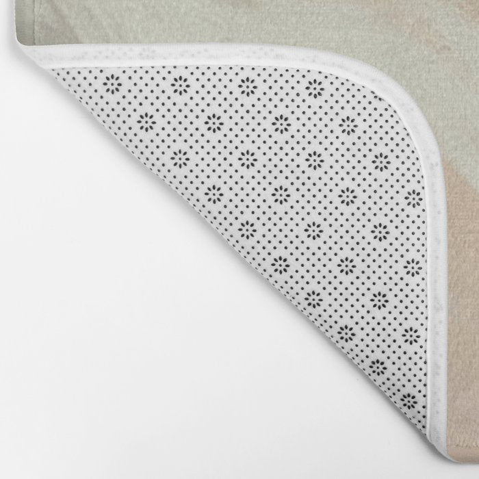 abstract pastel leaves Bath Mat Gallery Image 2