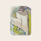 abstract pastel leaves Bath Mat Gallery Image 1