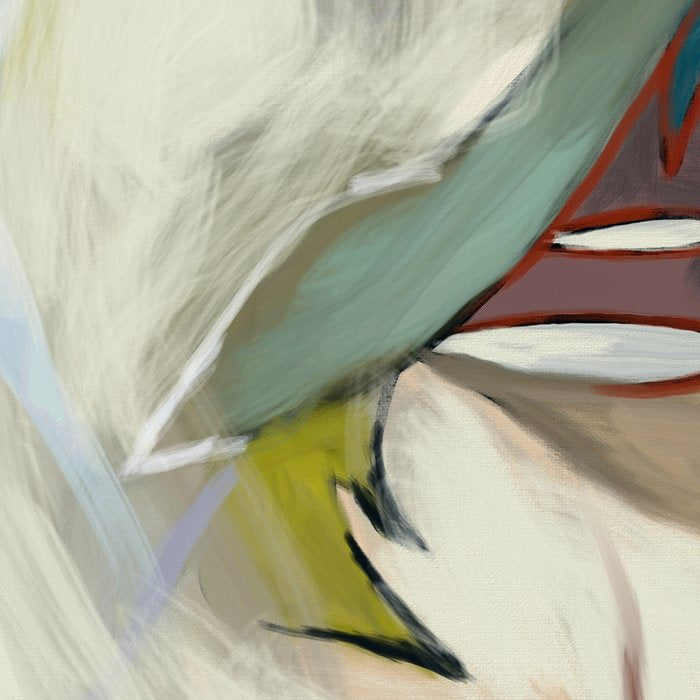 abstract pastel leaves Coffee Mug Gallery Image 2