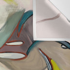 abstract pastel leaves Wall Tapestry Gallery Image 3