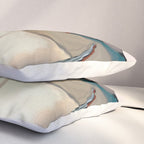 abstract pastel leaves Pillow Sham Gallery Image 3