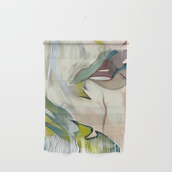 abstract pastel leaves Wall Hanging Gallery Image 1