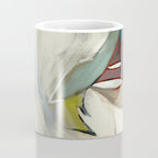 abstract pastel leaves Coffee Mug Gallery Image 4