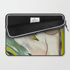abstract pastel leaves Laptop Sleeve Gallery Image 2