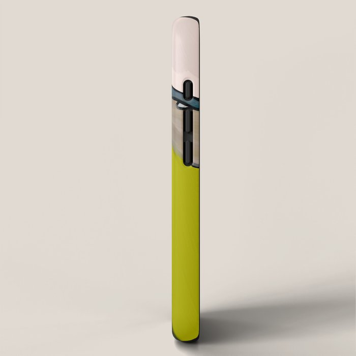 abstract pastel leaves iPhone Case Gallery Image 2
